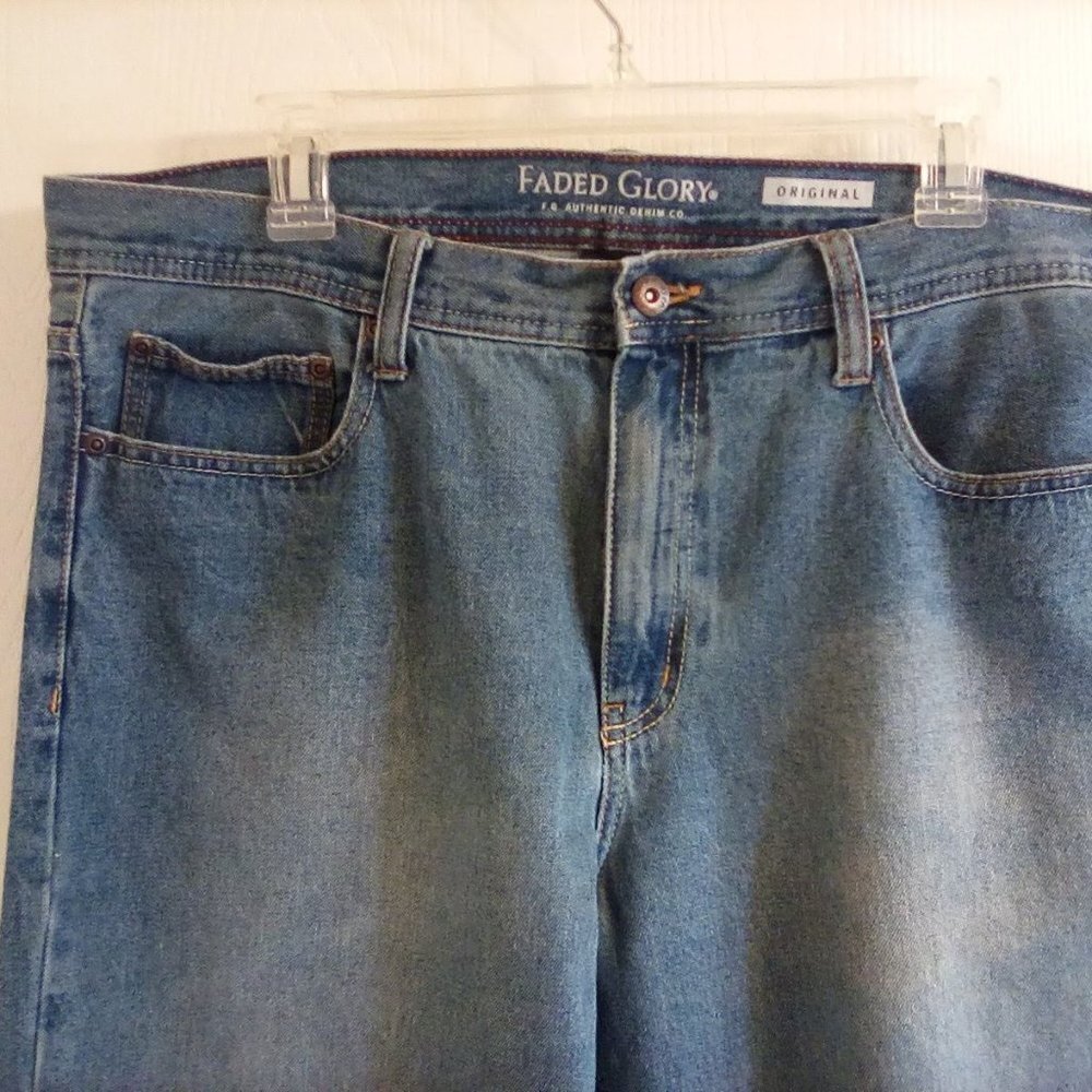 Men's FADED GLORY AUTHENTIC DENIM JEANS - Picture 6 of 12